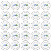 2-inch Mason Jar Label Violet Jelly Vinyl (Voorkant)