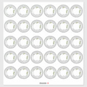 2-inch reguliere Mason-jar-deksel Vinyl Blueberry  Sticker (Vel)