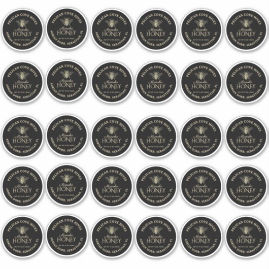 2-inch reguliere Mason-prik vinylhoning zwart Sticker (Voorkant)