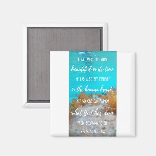 2 inch Square Magnet - Ancient Waters Magnet 2 (Voorkant / Achterkant)