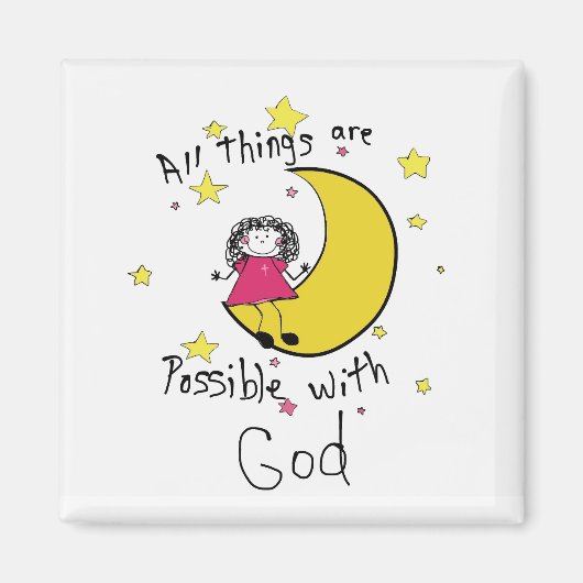 2 Inch Square Magnet met scriptie (Voorkant)