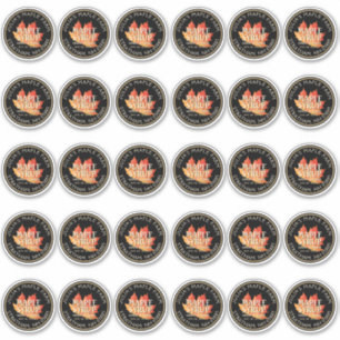 2-inch standaard Mason Jar Cat Label Maple Syrup