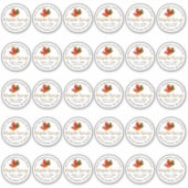 2-inch standaard Mason Jar Cat Label Maple Syrup (Voorkant)