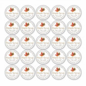 2-inch standaard Mason Jar Cat Label Maple Syrup (Voorkant)