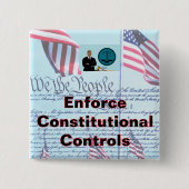 2 inch vierkante knop button 5,1 cm (Voorkant)