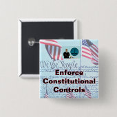 2 inch vierkante knop vierkante button 5,1 cm (Voorkant /achterkant)