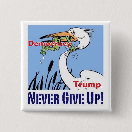 2 inch vierkante knop vierkante button 5,1 cm (Voorkant)