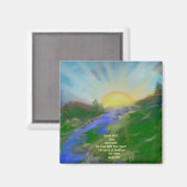 2 inch vierkante magneet inspirerend geschriften (Voorkant / Achterkant)