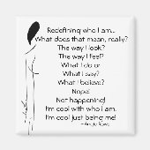 2 inch vierkante poëzie magneet (Voorkant)