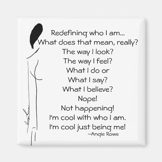 2 inch vierkante poëzie magneet (Voorkant)