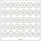 2-inch vinylason bijenhoningetiket sticker (Vel)