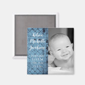 2-inch x2-inch antennescherm Magnet Rustic Tin Pan (Voorkant / Achterkant)