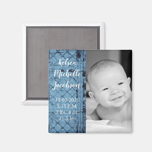 2-inch x2-inch antennescherm Magnet Rustic Tin Pan (Voorkant / Achterkant)