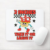 2 Inches Naughty Exchange Gag Gift Edgy Gen Z Meme Muismat (Met muis)