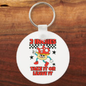 2 Inches Naughty Exchange Gag Gift Edgy Gen Z Meme Sleutelhanger (Voorkant)