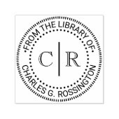2 Initiaal Monogram #2 VRT Spacer Bibliotheek Boek Zelfinktende Stempel (Design)