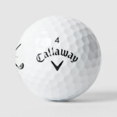 2 Initiële Monogram Golfballen - Gepersonaliseerd (Logo)