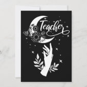 2- Inspirerend leraar sjirt, minimalistische leraa Bedankkaart (Voorkant)