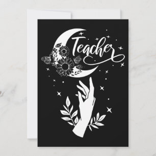 2- Inspirerend leraar sjirt, minimalistische leraa Bedankkaart