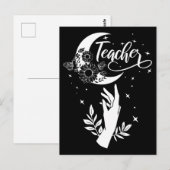 2- Inspirerend leraar sjirt, minimalistische leraa Briefkaart (Voorkant / Achterkant)