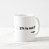 2% is niet 0% Mok 2% nachtgeboorte (Voorkant rechts)