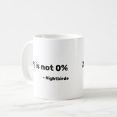 2% is niet 0% Mok 2% nachtgeboorte (Voorkant links)