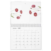 2 jaar 2016 Botanische bloemenkalender Kalender (Jan 2027)