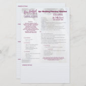 2 jaar aangepaste printabl voor een bruiloft (Voorkant / Achterkant)