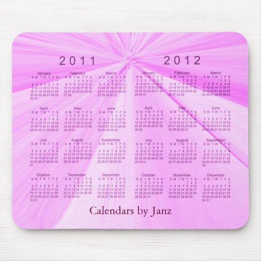 2 jaar Agenda 2011-2012 Muismat (Voorkant)