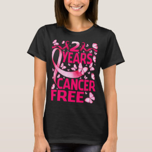 2 jaar Borstkanker Free Survivor Butterfly T-shirt