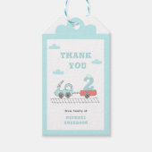 2 jaar cadeau Label voor bootstralen op jaardag Cadeaulabel (Voorkant)