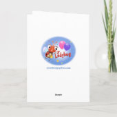 2 jaar Custom verjaardagskaart Little Ladybug bere Kaart (Achterkant)