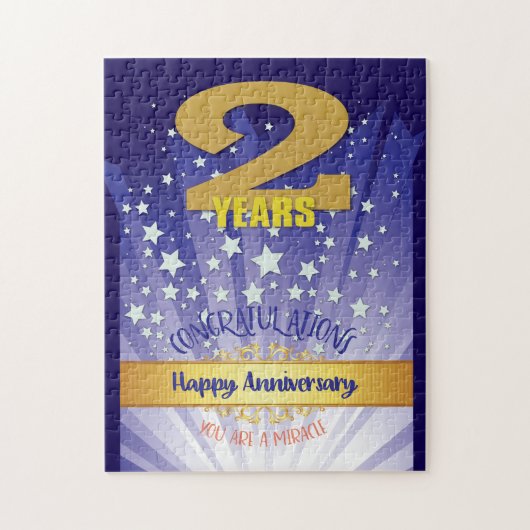 2 Jaar Hersteldatum Vet Numeriek Legpuzzel (Verticaal)