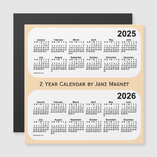 2 jaar hittekalender 2025-2026 door Janz Magnet (Voorkant / Achterkant)