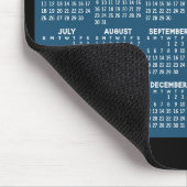 2 Jaar Kalender - jaaroverzicht groen blauw 2027 2 Muismat (Hoek)