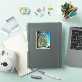 2 Jaar | Naam naar keuze AA Nuchterheidsmunt Boom Sticker (iPad Cover)