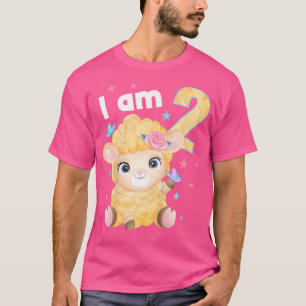 2 jaar oud 2 Verjaardag Jongen Meisje Schaap T-shirt