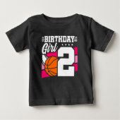 2 Jaar Oud Basketbal Party 2e Verjaardag Meisje (Voorkant)
