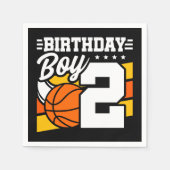2 Jaar Oud Basketbal Party Thema 2e Verjaardag Jon Servet (Voorkant)