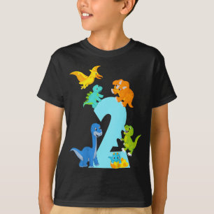 2 jaar oud Dinosaur speelgoed Dino Slogan 2e verja T-shirt