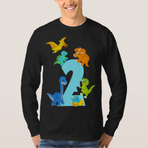 2 jaar oud Dinosaur speelgoed Dino Slogan 2e verja T-shirt