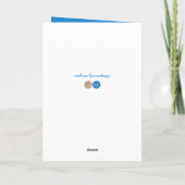 2 jaar oud elke leeftijd teddybeer kinder blauw br kaart (Achterkant)