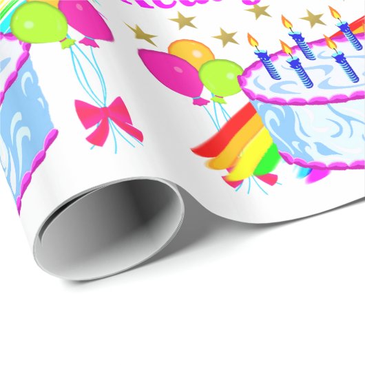 2 JAAR OUD EN KLAAR OM TE FEESTEN VERJAARDAG MEISJ CADEAUPAPIER (Rol Hoek)