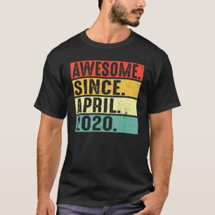 2 jaar oud Geweldige sinds 2020 2e verjaardag apri T-shirt