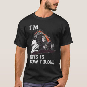 2 jaar oud Ik ben 2 dit is hoe ik Monster Truc kan T-shirt