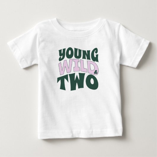 2 jaar oud shirt peuter jong wild & twee (Voorkant)