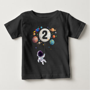 2 Jaar Oud Verjaardag Planeten Astronaut 2e Verjaa