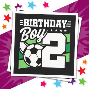 2 Jaar Oud Voetbal Football Party 2e Verjaardags J Servet