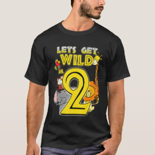 2 jaar oude dierentuin Safari 2e verjaardag jongen T-shirt