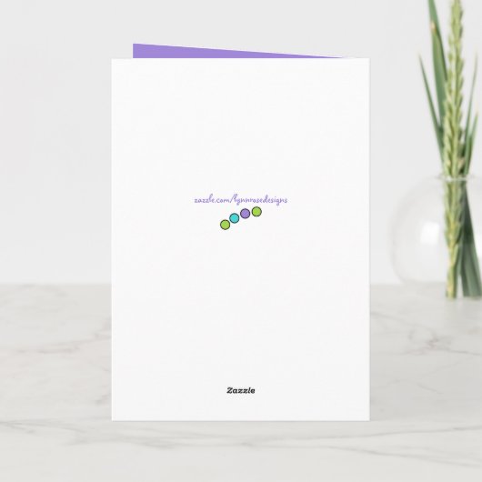 2 jaar oude elke leeftijd lieveheersbeestjes paars kaart (Achterkant)